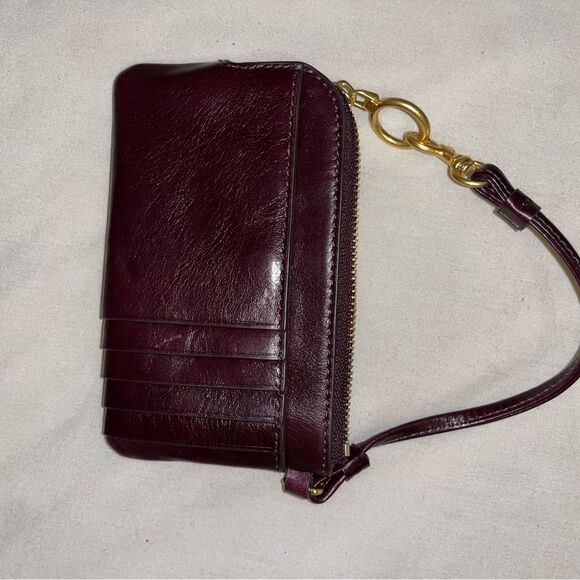 TORY BURCH PERRY BOMBÉ GLAZED TOP-ZIP CARD - Picture 5 of 7